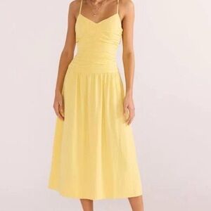 MINKPINK Sunny Yellow Midi Dress